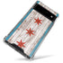 Chicago Flag Dark Wood Google Pixel 6 Clear Case